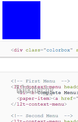 android context menu sample code