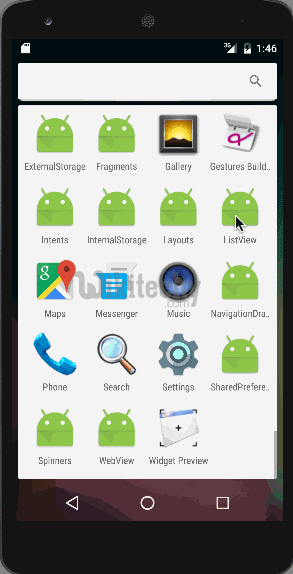  android listview example