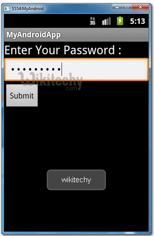  android password