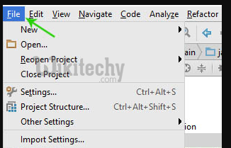 another new project android studio