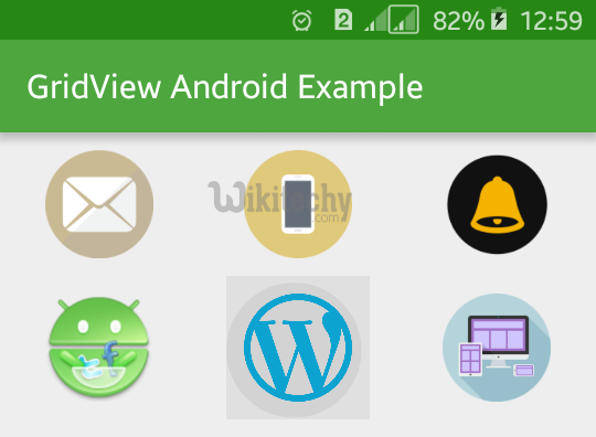  gridview image of android