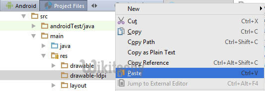  paste images in drawable idpi android studio