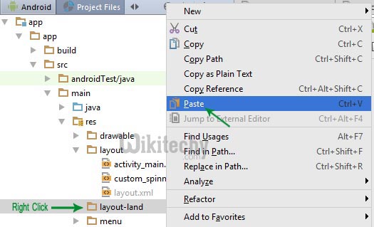  paste in land layout