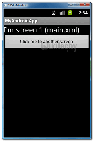  screen navigation in android
