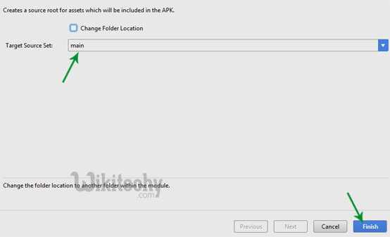  target source set main in assets folder