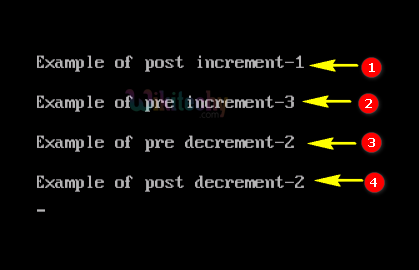 code-explanation-increment-decrement-output