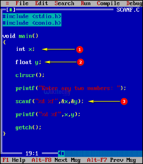 code-explanation-scanf