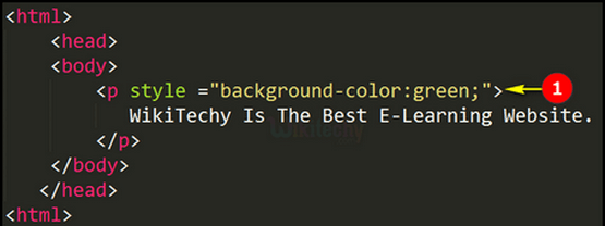 background color html