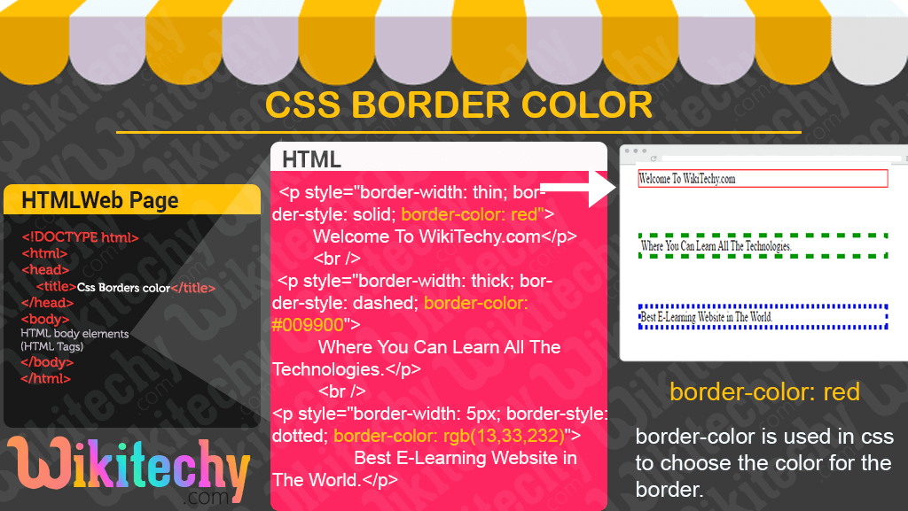 CSS border color
