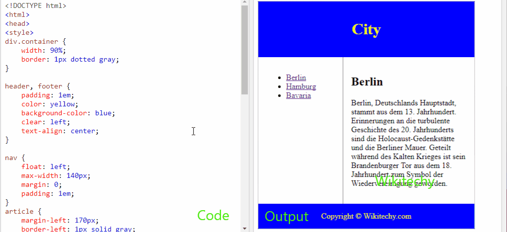 html-layout