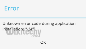 android error 24 google playstore