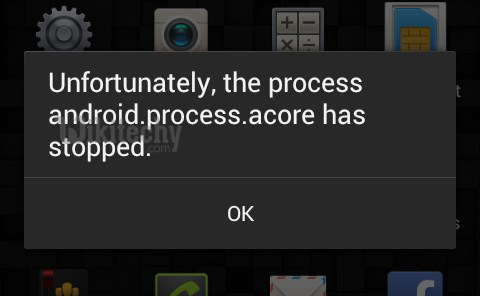  Galaxy S5 android process stopped