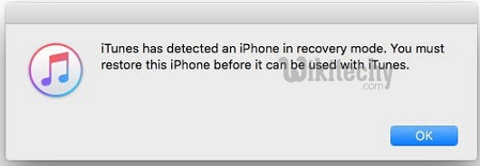 itunes detected in recovery mode
