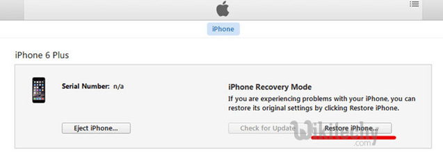 restore or update iphone