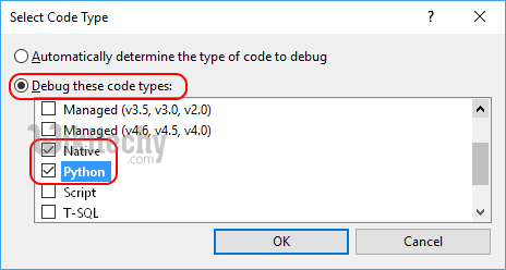  python modes debugging code type