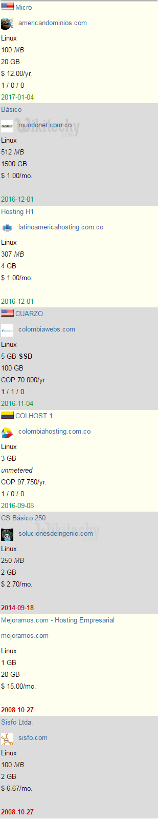 colombia hosting webmail