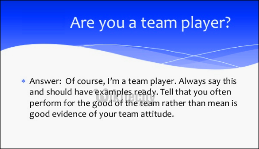 Are you a team player