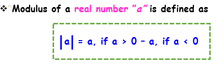 modulus of a real number