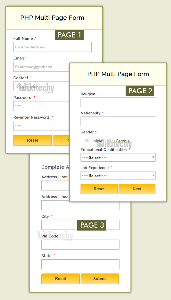  php-multipage-form