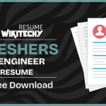 resume for freshers it engineers