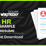 hr sample resume
