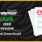 j2ee resume