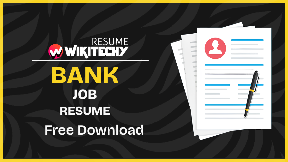 cv format for bank job 2025 bank job cv