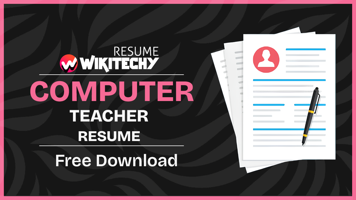 Computer Teacher Resume Sample computer teacher resume