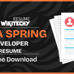 java spring developer resume