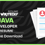 java developer resume