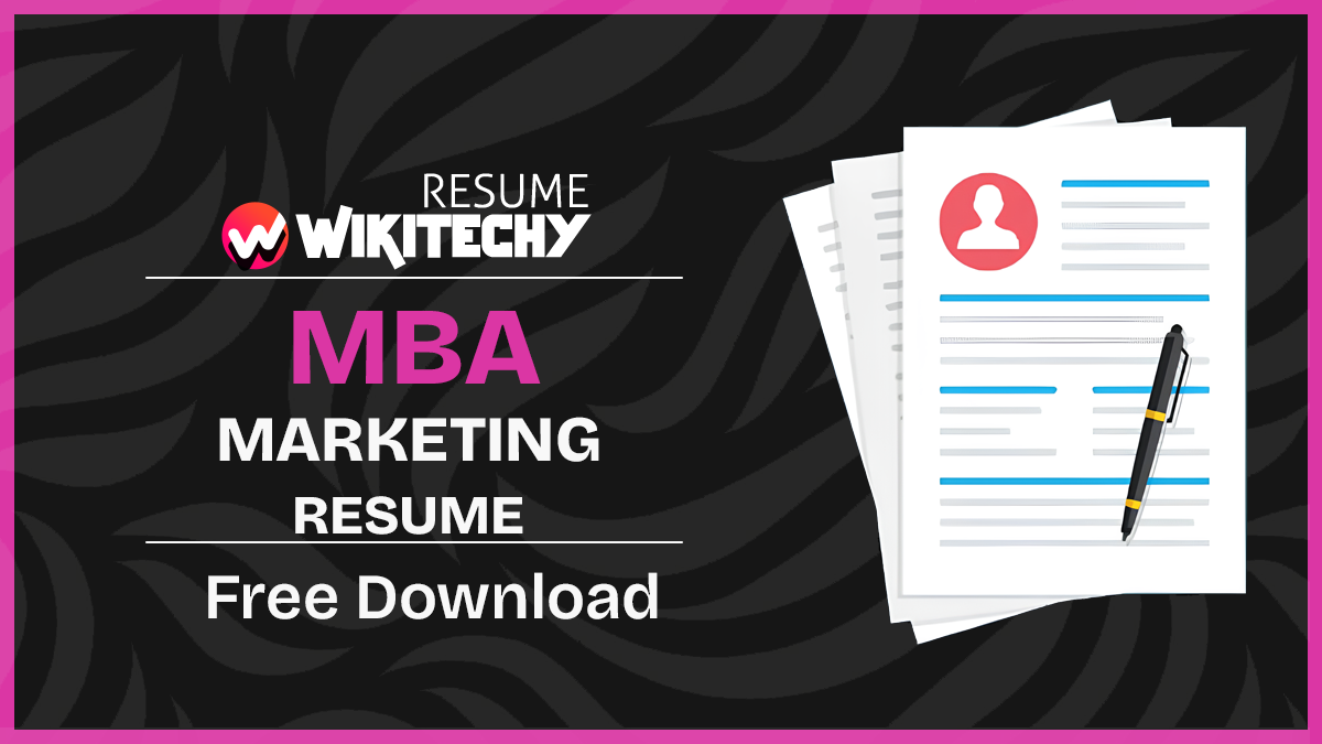 MBA Marketing Resume Format 2025 mba marketing resume