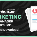 marketing manager resume