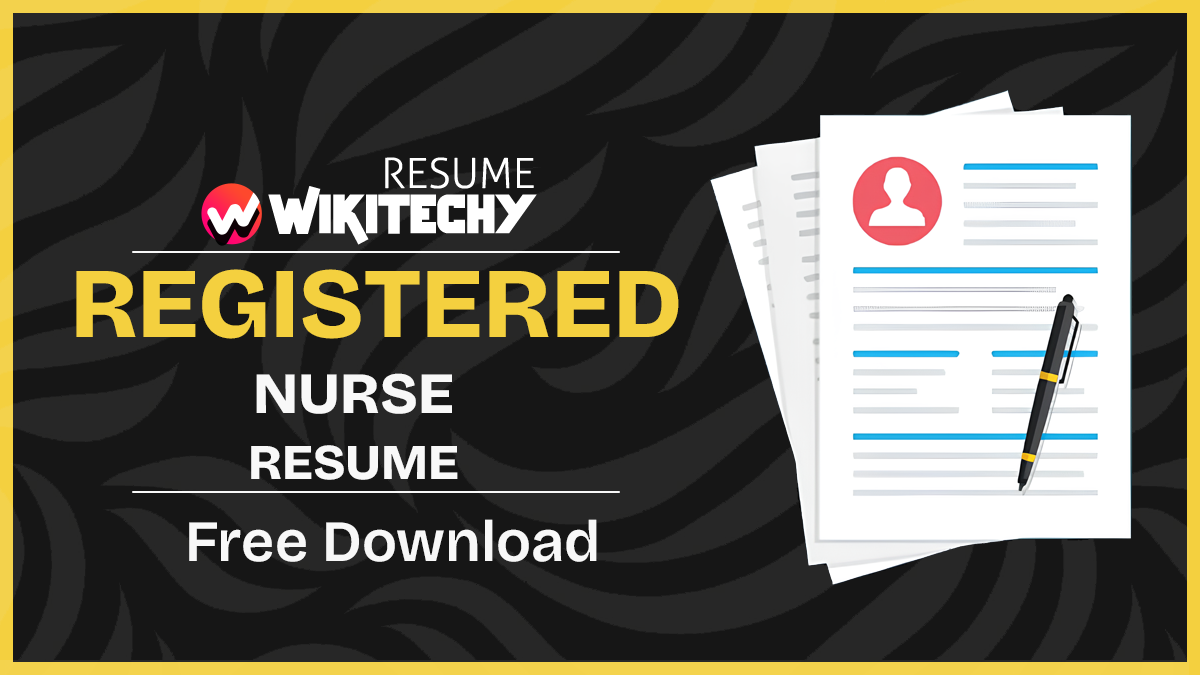 Sample Resume For Registered Nurse registered nurse resume sample format