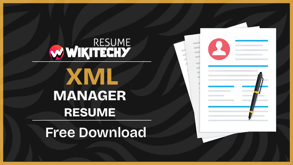 XML Resume Sample xml sample resume