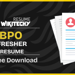 bpo resume
