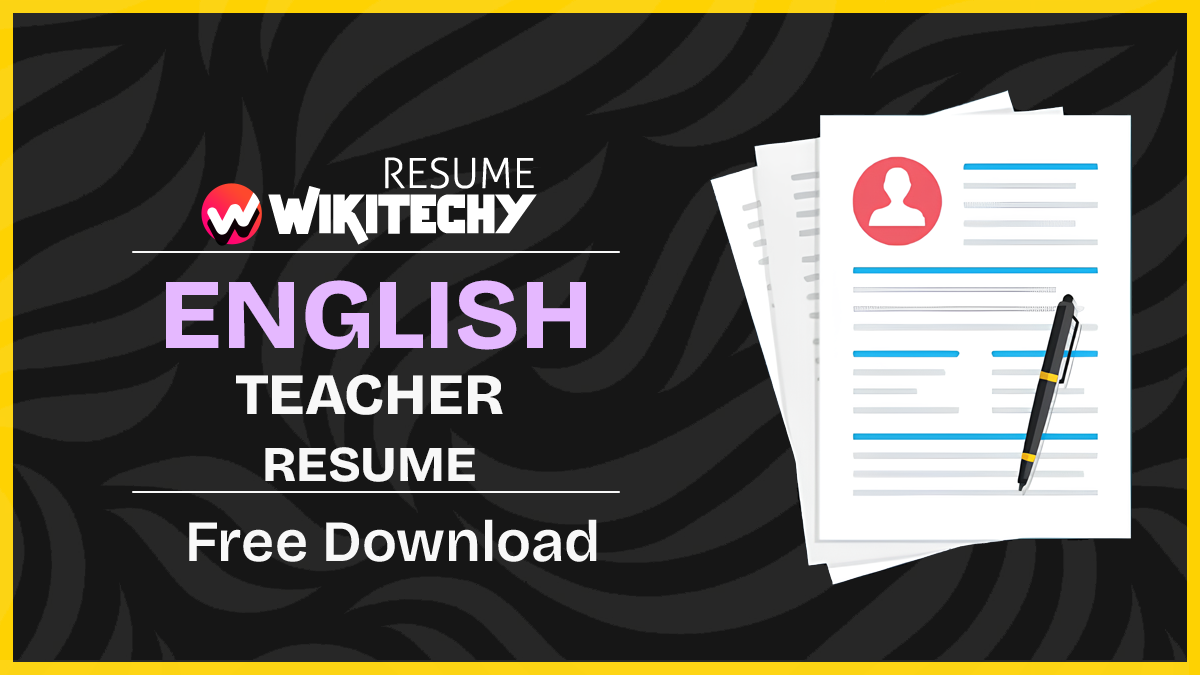 english teacher cv