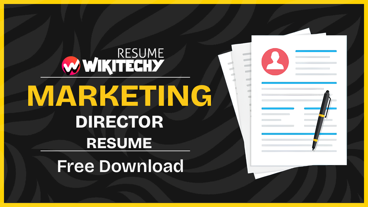 Marketing Director CV Example marketing director cv