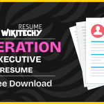 Operations Executive Resume Format 2025 operation executive resume