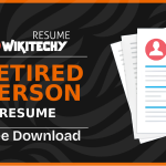 resume for retired person