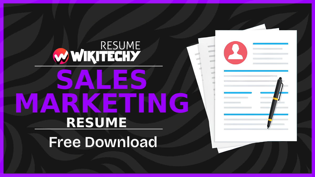 Sales Marketing Resume Sample sales marketing resume