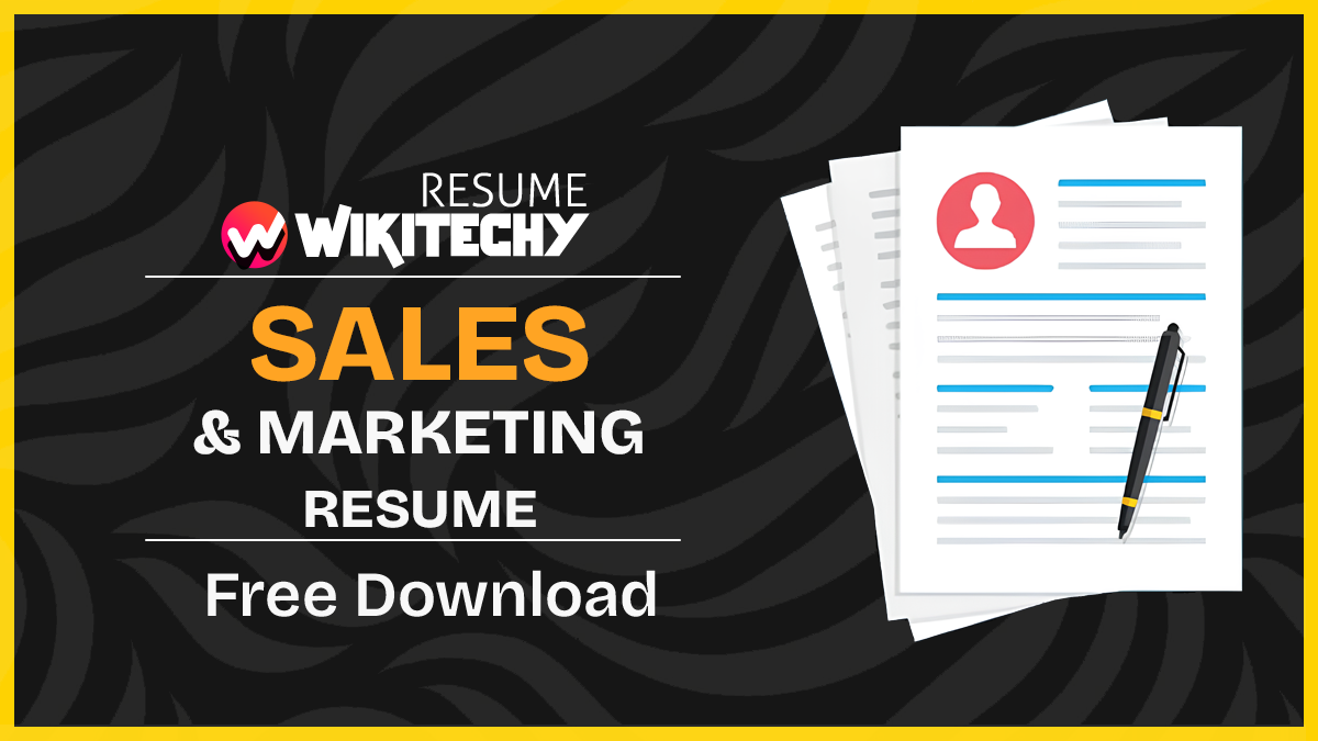 Resume For Sales And Marketing sales and marketing resume