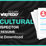 agricultural inspector resume