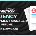 agency development manager resume