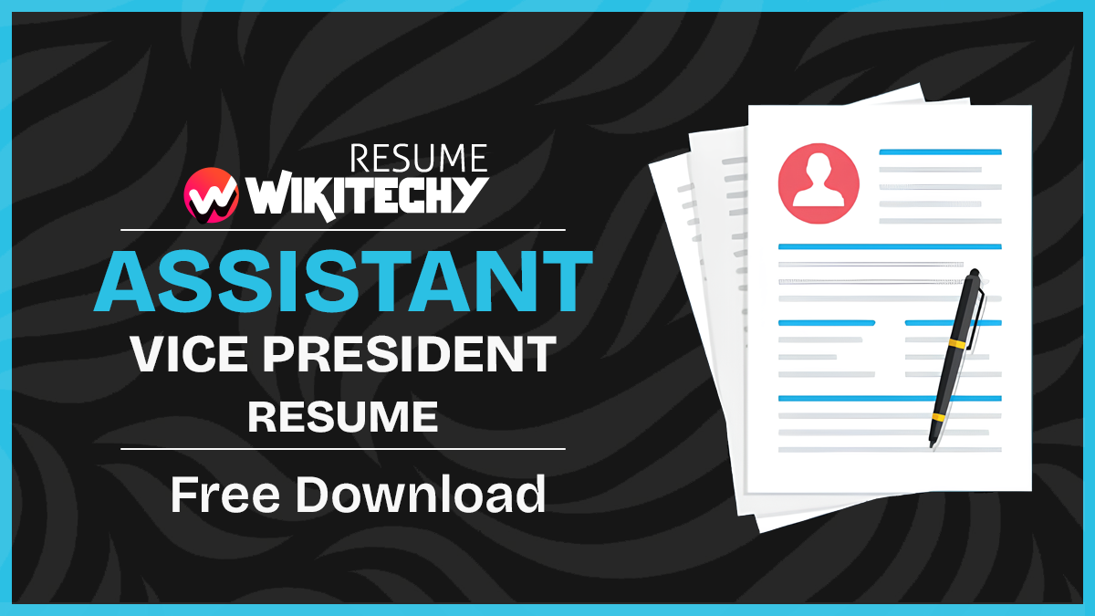 Assistant Vice President Resume Samples assistant vice president resume
