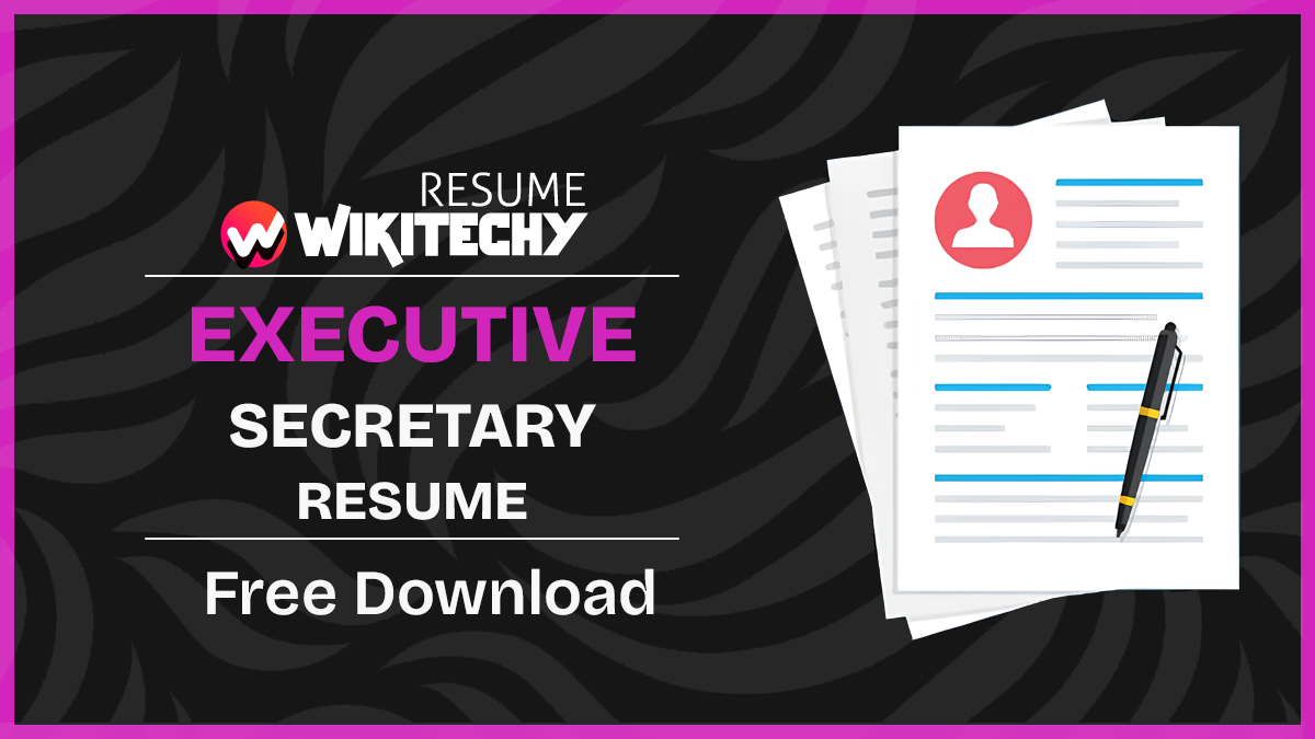 executive secretary resume
