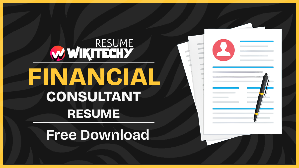 financial consultant resume
