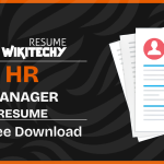 hr manager resume
