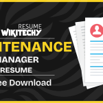 fleet maintenance manager resume