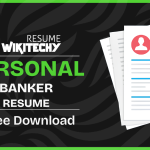 personal banker resume