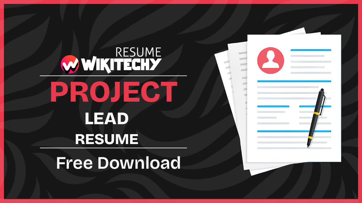 project lead resume